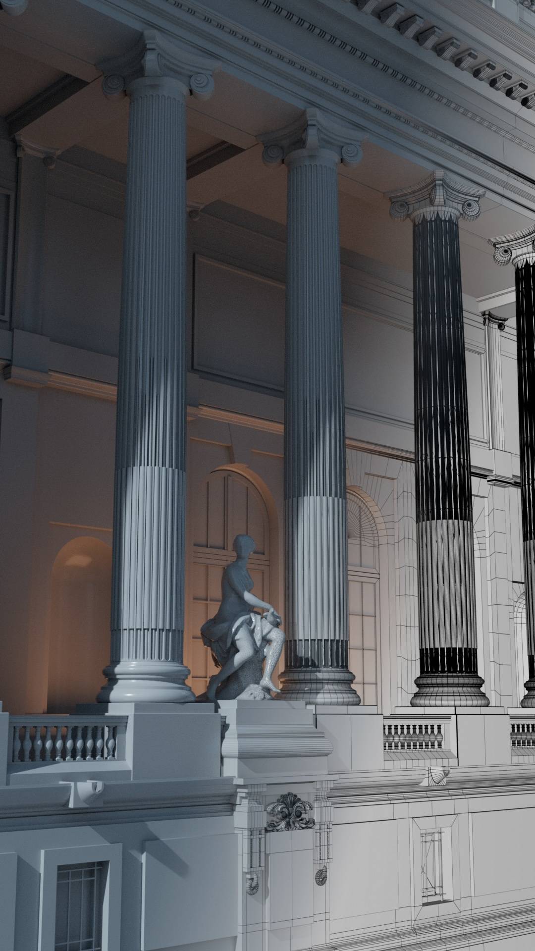 3D Paris Render