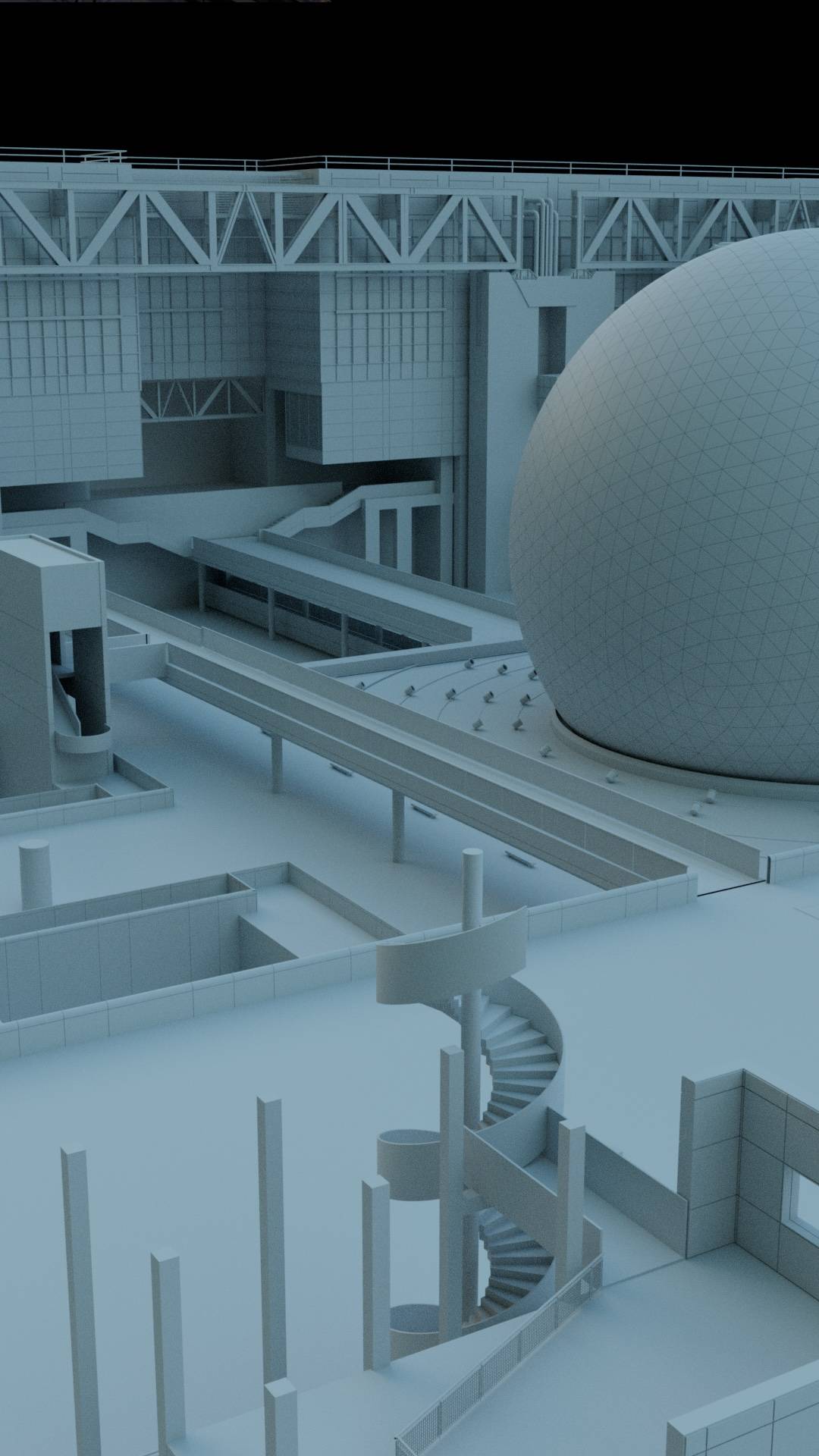 3D Paris Render