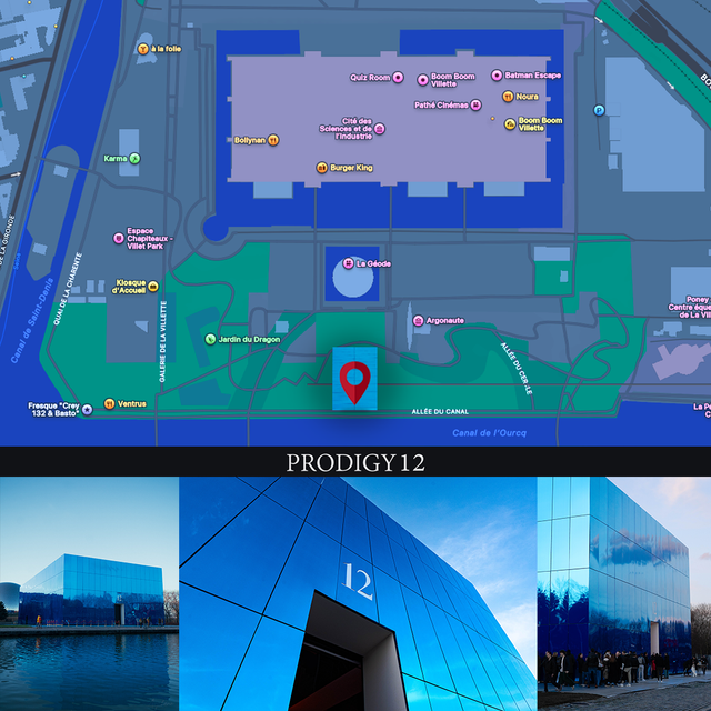 Map of Prairie du Cercle Nord in Parc de La Villette